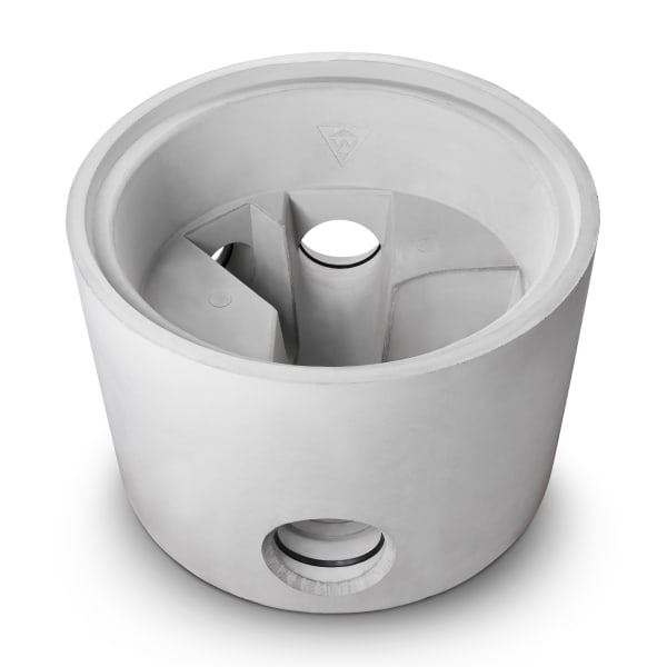 Wyss Normschacht Typ 8 Ø 600 Rinne 125 mm S.rechts 125/45° links 125/90°-thumbnail