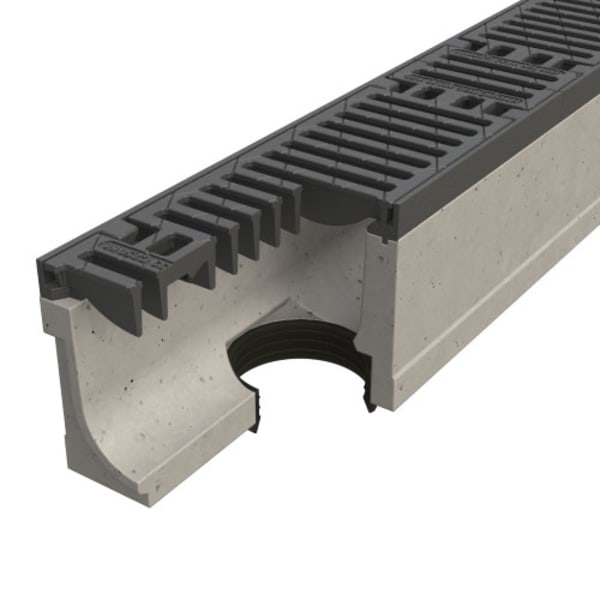 BGS Rinnensystem MAXI 100 inkl. Gussstegrost C250 1-0.0CA-thumbnail