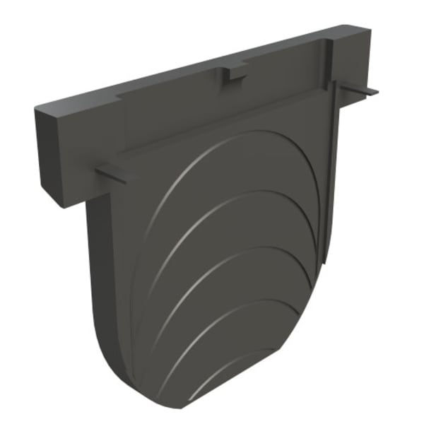 BGS Stirnwand 1-61-2 einteilig geschlossen zu TOP / MAXI 100-thumbnail