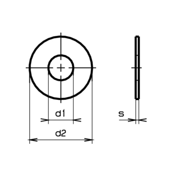 Scheiben 1/2-stark Stahl verzinkt blau 15 x 35 x 1.6 mm-thumbnail