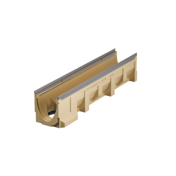 ACO Multiline Rinne V150G Typ 10.0.2 mit Auslauf DN150 mm 1000 mm Guss -thumbnail