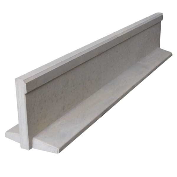 Amphibienleitsystemelement mit Klettersperre gefast grau L 300 B 50 H 55 W 8 cm-thumbnail