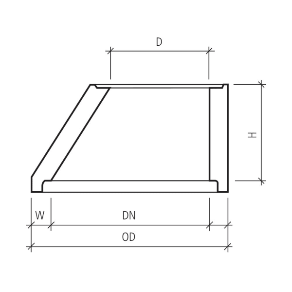 CENTUB Konus bewehrt exzentrisch Ø 1500 D 600 H 530 W 120 mm-thumbnail