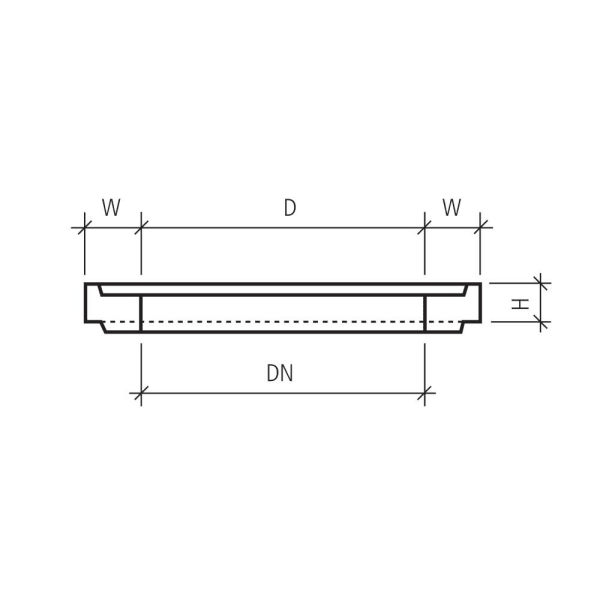 CENTUB-Röser Auflagering bewehrt mit Falzmuffe Ø 625 H 100 W 120 mm -thumbnail