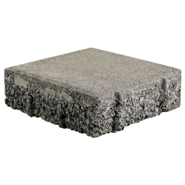 CLASSIC DRAIN Ökostein Normalstein grau glatt leicht gefasst L20 B20 H8 cm -thumbnail