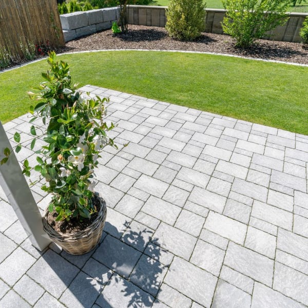 FRIEDA FORMATO Pflasterstein perlgrau Kanten gebr. L 10 20 30 B 20 H 7 cm -thumbnail