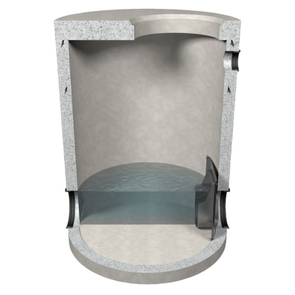 friwa-rec Abflussregler-Wirbeldr. AREB Typ 36 Ø 1500 H 2580 d1 600 W 120 mm-thumbnail