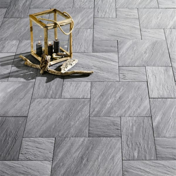 NATURE MOMENTS Gartenplatte dunkelgrau vollkantig L 60 B 30 H 5.5 cm-thumbnail