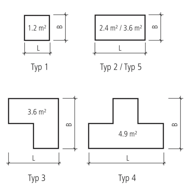 Hochbeet mit Holzstruktur Typ 4 anthrazit L 348 cm B 234 cm H 75 cm W 6 cm-thumbnail