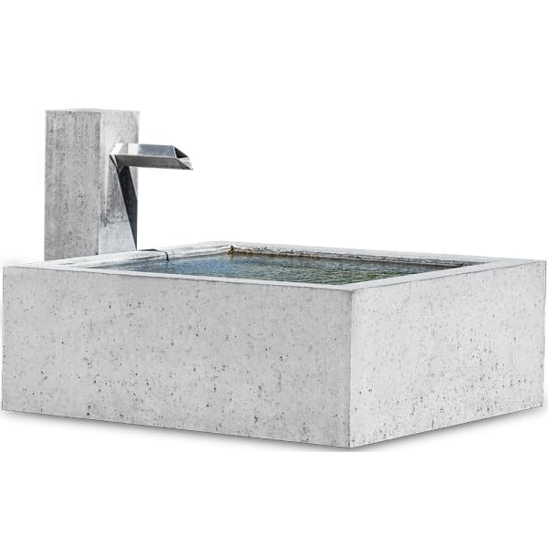 INTERMEZZO Brunnentrog 360/90/37cm,bew., glatt, anthrazit, inkl.Standrohr 1 1/4"-thumbnail