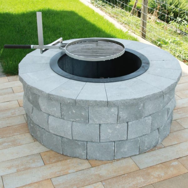 Betonsockel zu SANTURO Feuerstelle grau glatt D 125 cm H 10 cm -thumbnail