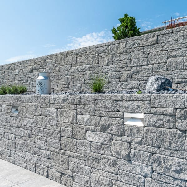 SANTURO Landhausmauer Typ 4 grau L 30-50 B 25 H 7.5 cm-thumbnail