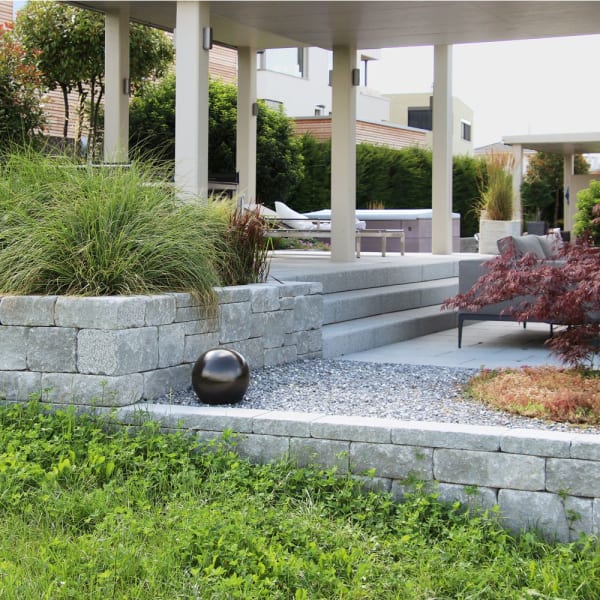 SANTURO Landhausmauer Typ 4 grau L 30-50 B 25 H 7.5 cm-thumbnail