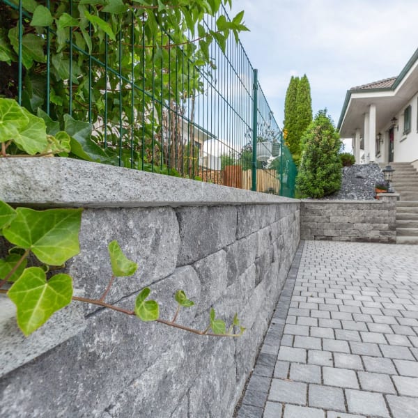 SANTURO Weinbergmauerstein schwarz-weiss L 25-60 B 15 H 15 cm-thumbnail