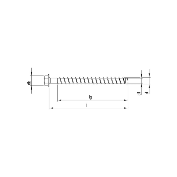 MULTI-MONTI-plus SS Betonschraube 6kt verz.mit U-Scheibe verzinkt 14 x 130 mm-thumbnail