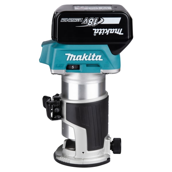 Makita Kantenfräse 18V + 2x bl1850b + dc18rc + Zubehör DRT50TJX11-thumbnail