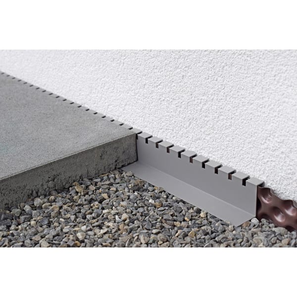 disto Distanzprofil Fassadenanschluss hellgrau Höhe 38 mm Fugenbreite 12 mm 2 m-thumbnail