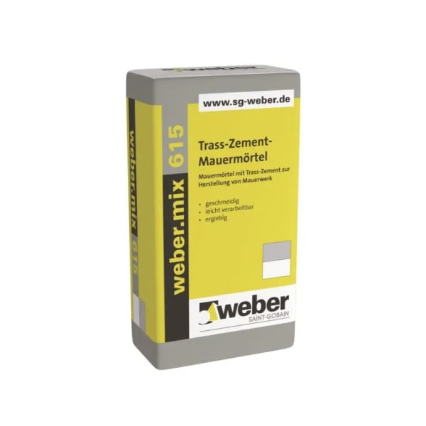 Weber.mix 615 Trass-Zement-Mauermörtel 25 kg-thumbnail