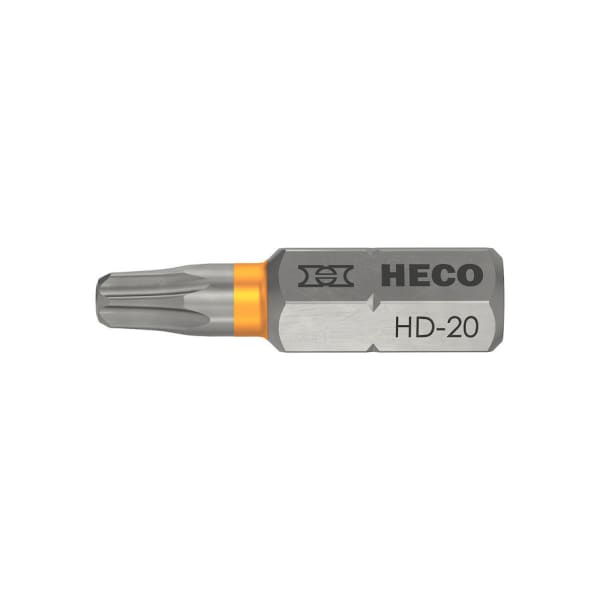 HECO Bits 25 mm HD T20 Farbring orange Blisterpackung mit 10 Stk.-thumbnail