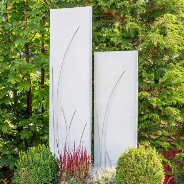 Betonstele bewehrt mit Motiv 2 grau glatt vollkantig L 50 cm B 6 cm H 250 cm-thumbnail