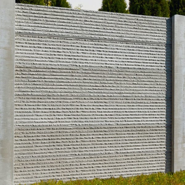 Betonzaun TREND LINE Normalplatte Rome grau L 180 cm B 4 cm H 32.3 cm-thumbnail