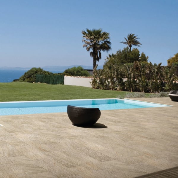 Feinsteinzeug Gehwegplatte Pietra di Barge beige L 90 cm B 45 cm H 2 cm-thumbnail