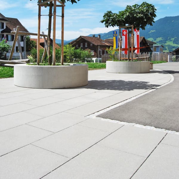 FINALGO Vakuum Gehwegplatte grau gestrahlt vollkantig L 50 B 50 H 3 cm -thumbnail