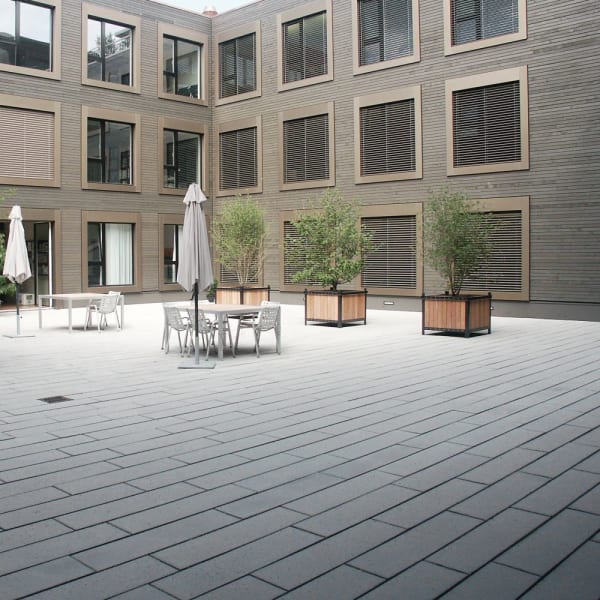 FINALGO Vakuum Gehwegplatte anthrazit gestrahlt vollkantig L 60 B 30 H 4 cm -thumbnail