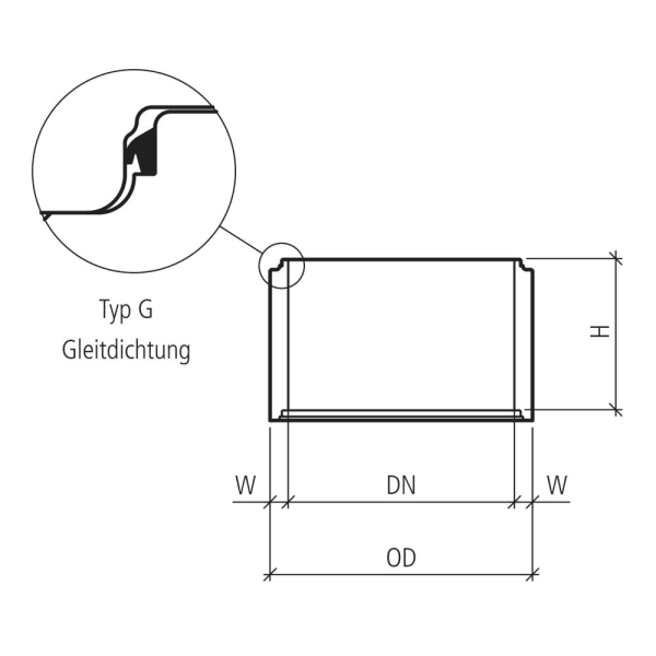 friwa-tub Schachtring unbewehrt Ø 800 OD 1040 H 1450 W 120 mm-thumbnail