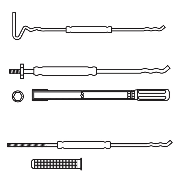 Gelenkanker Typ 10-45 (18) Schalenabstand 260-285 mm Länge 45 cm -thumbnail