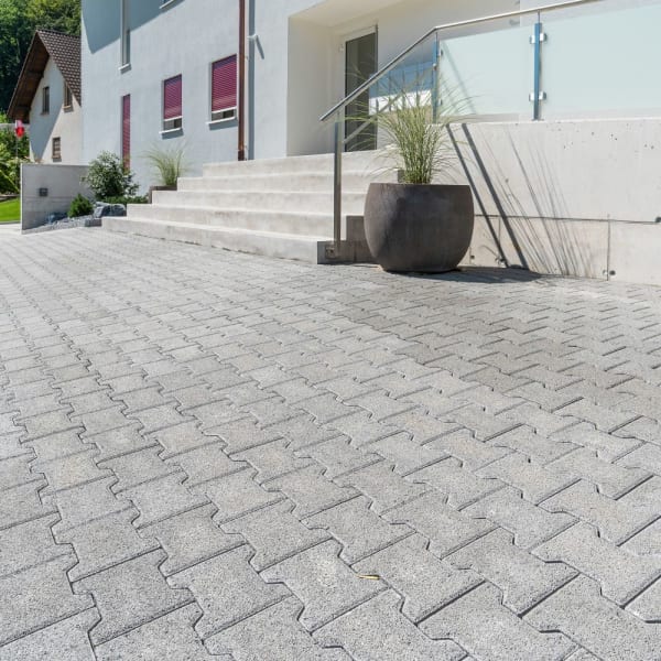 H Sickerstein Normalstein grau fein gefast L 20 cm B 16.5 cm H 6 cm -thumbnail