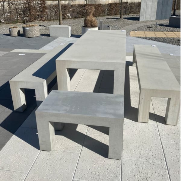 INTERMEZZO Hocker light grau L 80 B 45 H 45 cm -thumbnail