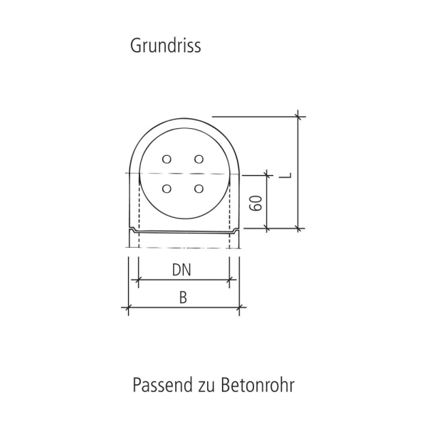 Notausstiegschachtunterteil ohne Boden Anschl. rund Ø 100 L 120 B 120 H 150 cm-thumbnail