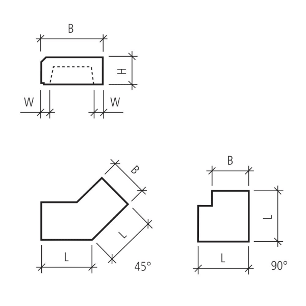 PARCO Blockstufe anthrazit abgerieben L 120 B 36 H 17 cm-thumbnail