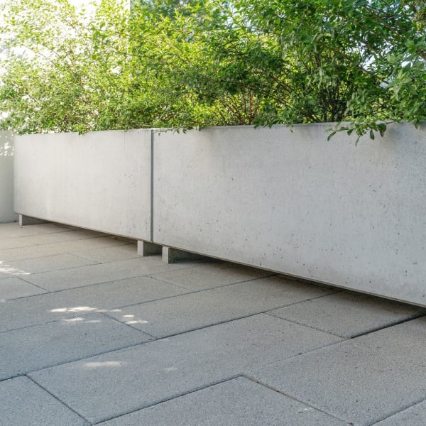 PARCO Pflanzentrog grau glatt L 80 cm B 50 cm H 50 cm W 5 cm -thumbnail