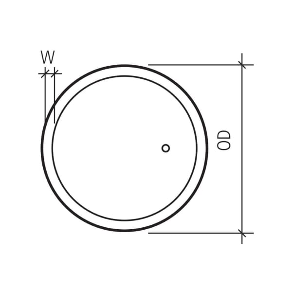 PARCO Pflanzentrog rund anthrazit glatt OD 80 cm H 50 cm W 4 cm R 40 cm -thumbnail