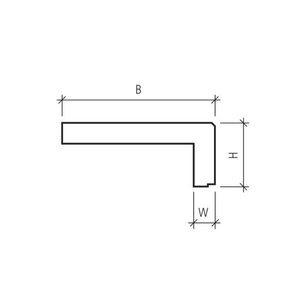 PARCO Winkelstufe anthrazit abgerieben L 100 B 36 H 15 cm -thumbnail