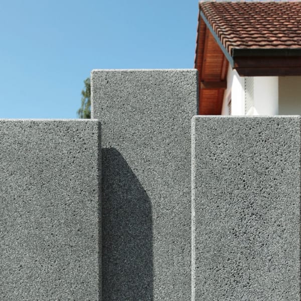 RESIDENZA Betonlamelle GRISCHUNA grau-anthrazit gestrahlt L 50 B 6 H 125 cm-thumbnail