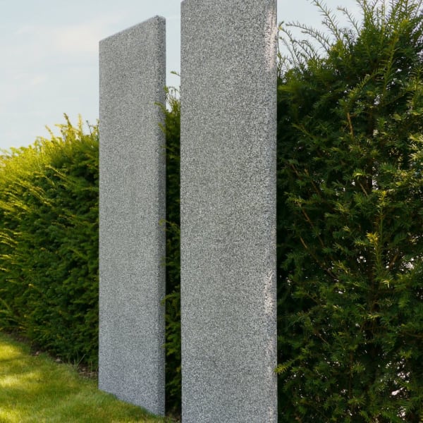 RESIDENZA Betonlamelle GRISCHUNA grau-anthrazit gestrahlt L 50 B 6 H 250 cm-thumbnail