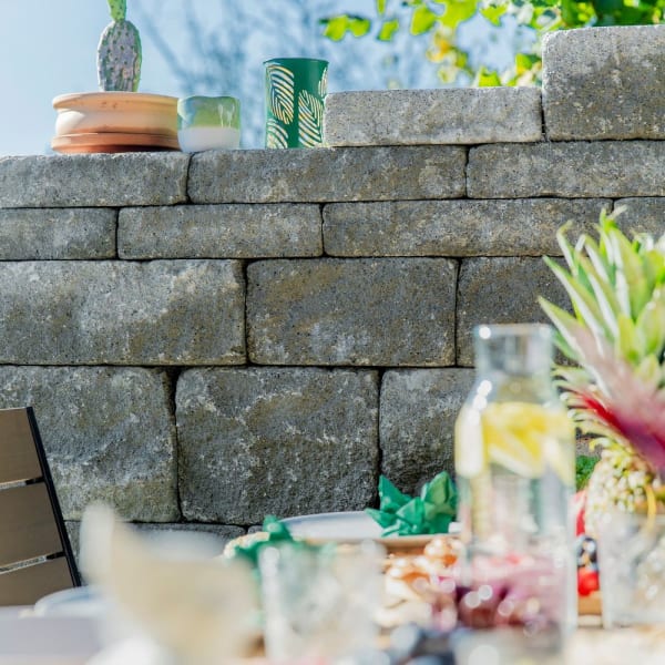 SANTURO Landhausmauer Typ 4 schwarz-weiss L 30-50 B 25 H 7.5 cm-thumbnail