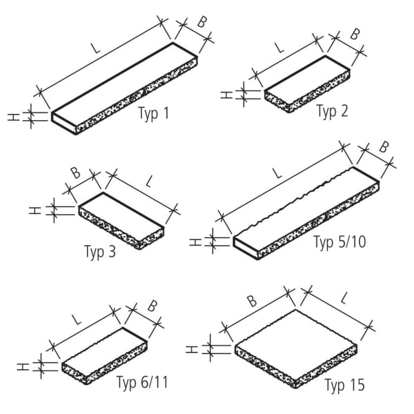 SANTURO Abdeckung Normalplatte Typ 10 muschelkalk gestrahlt L 100 B 33 H 5 cm-thumbnail