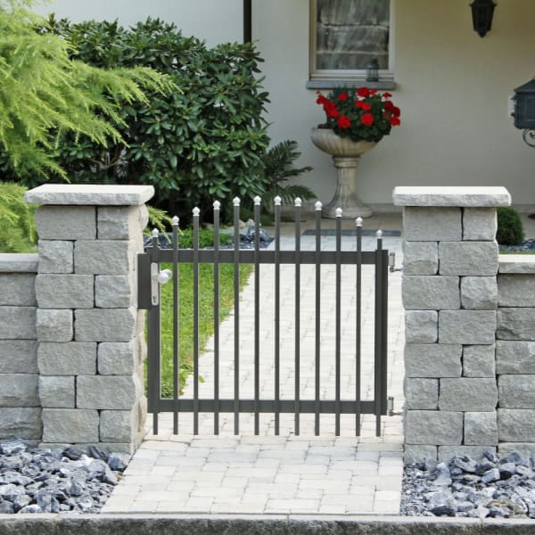 SANTURO Pfeilerstein Yourself grau Spaltstein L 39-40 B 39-40 H 15 cm-thumbnail