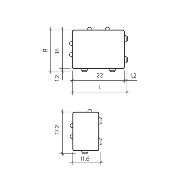 TEGULA SPLITT Ökostein Normalstein grau L 23.2 B 17.2 H 7 cm -thumbnail