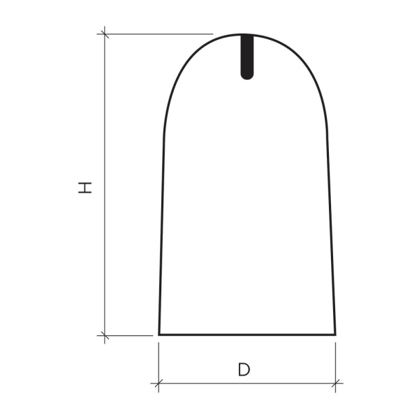 Wehrstein grau glatt rund mit Gewindehülse und Verschlussdeckel D 41 H 70 cm-thumbnail