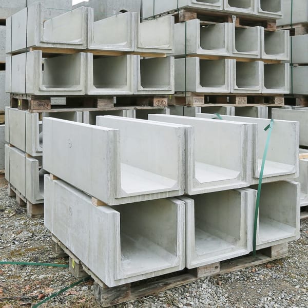 Werkleitungskanal Typ 31  bewehrt L 100 cm B 66 cm H 42 cm W 5-6 cm -thumbnail