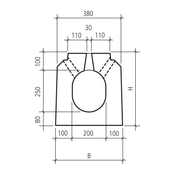 SECURRO Schlitzrinne Drainasphalt grau gestrahlt F900 L 4000 B 400 H 430 mm-thumbnail