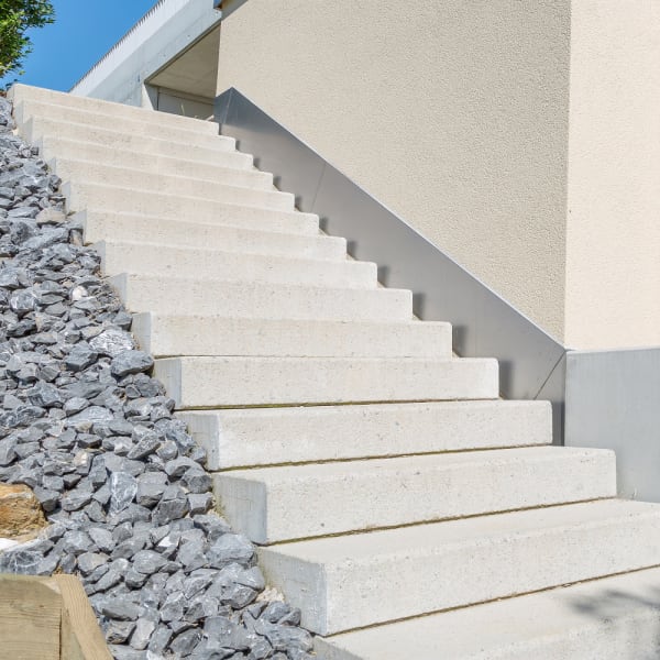 FINALGO Vakuum Blockstufe grau 2-seitig gestrahlt gefast L 50 B 35 H 15 cm-thumbnail