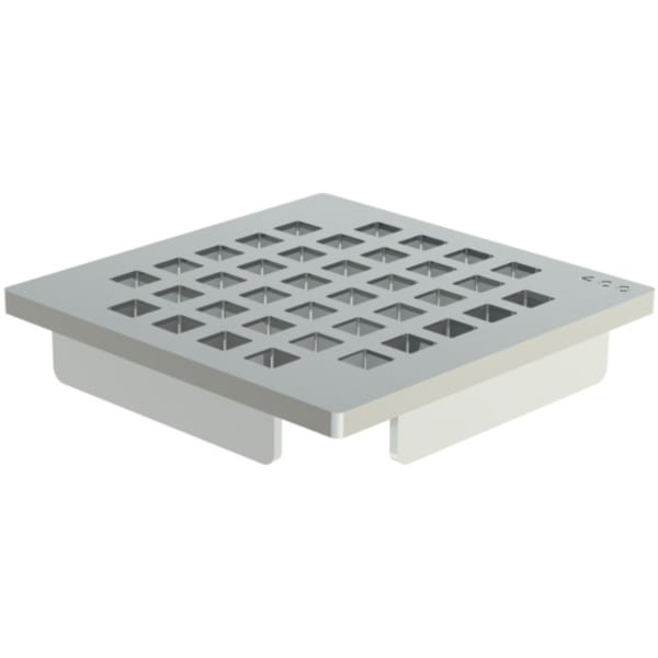 ACO Passino Design-Rost Quadrato 95x95 mm Edelstahl L15-thumbnail