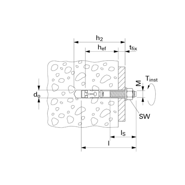 Fischer Bolzenanker Stahl blau verzinkt FAZ II Plus 12/10 Länge 110 mm-thumbnail