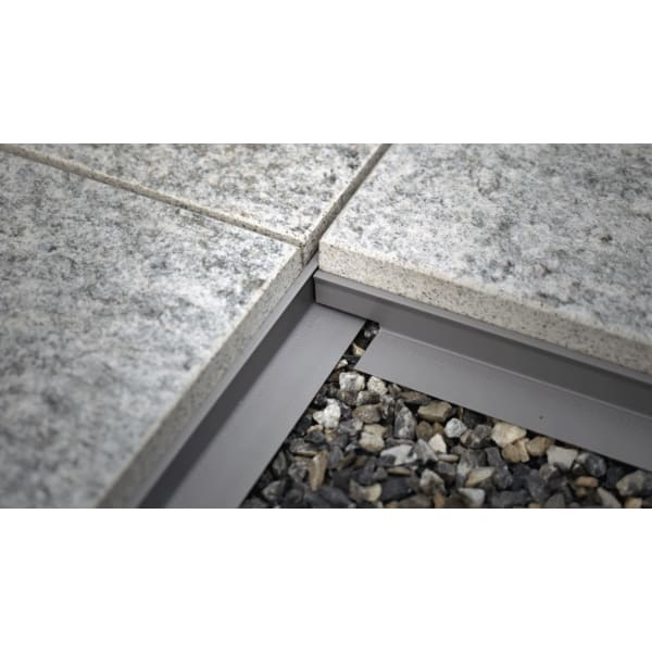 Fugenprofil lichtgrau Höhe 13 mm 595 mm ausgeklinkt-thumbnail